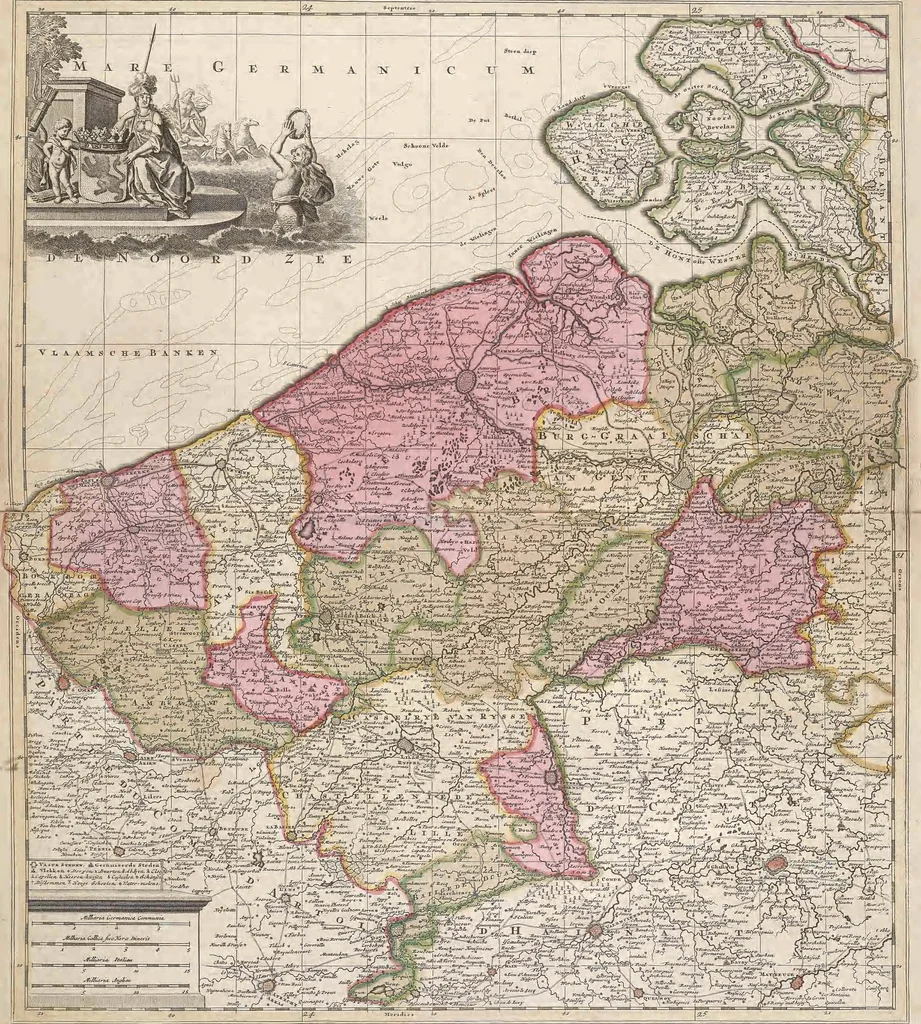An illustration from A collection of maps of Europe, Asia, Africa, North America, and South America, circa 1700-1725, by Sr. Sanson, Guillieme de l'Isle, Peter Schenck, and others. [cartographic material], 1700, leaf 86
