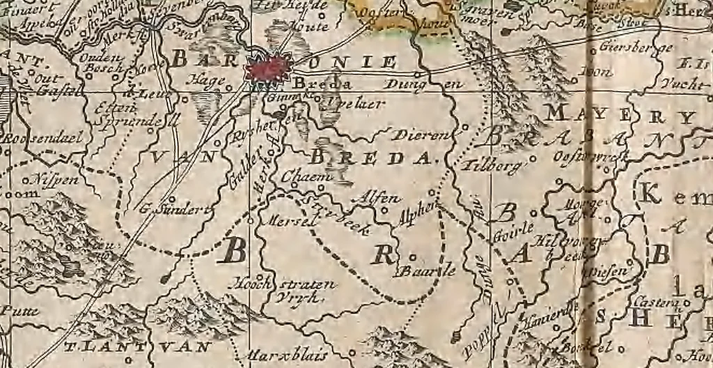 An illustration from A collection of maps of Europe, Asia, Africa, North America, and South America, circa 1700-1725, by Sr. Sanson, Guillieme de l'Isle, Peter Schenck, and others. [cartographic material], 1700, leaf 90