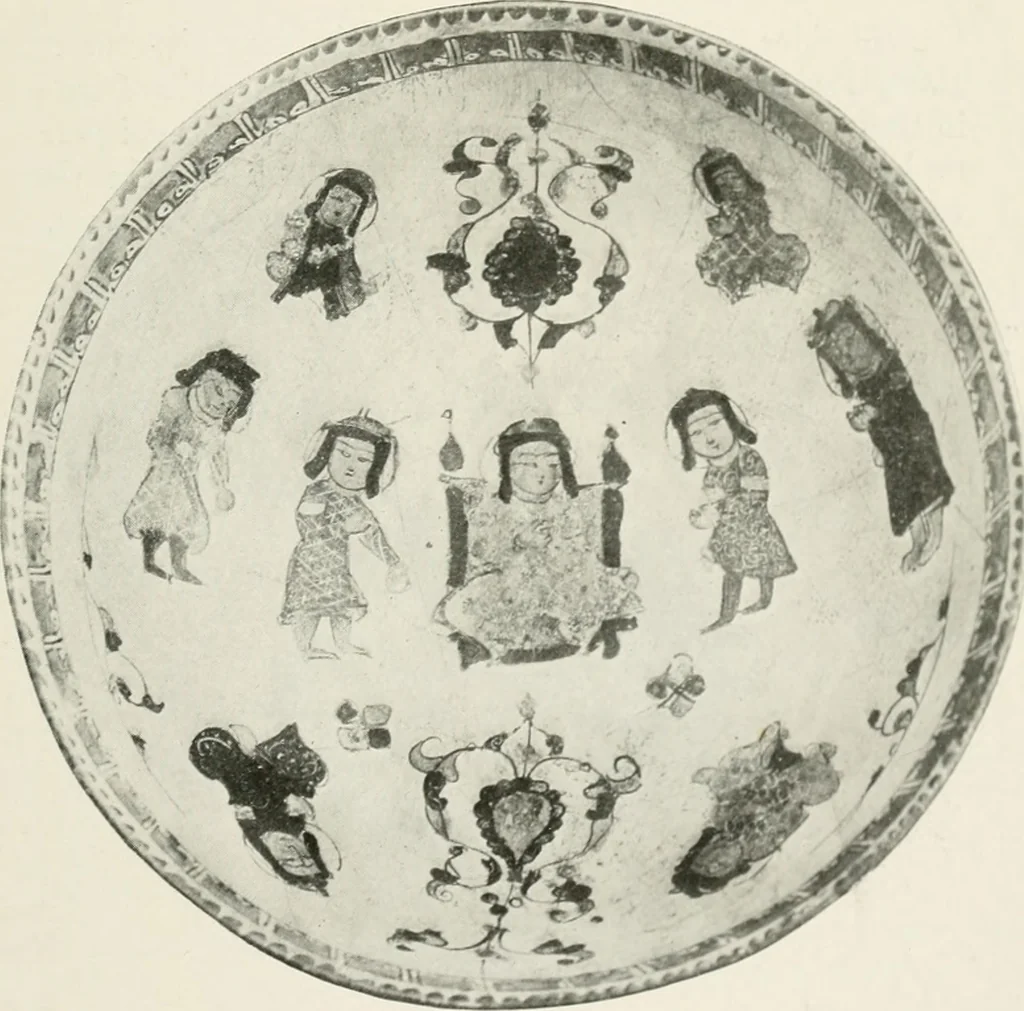 An illustration from A collection of ancient Chinese and Persian porcelain and pottery, Persian miniature paintings, books and manuscripts, consigned on account of the European war; also snuff bottles, jades and antique cloisonné enamels from another collector. To be sold ... May 4th, 5th, 6th, 7th and 8th, 1915 .., 1915, leaf 100