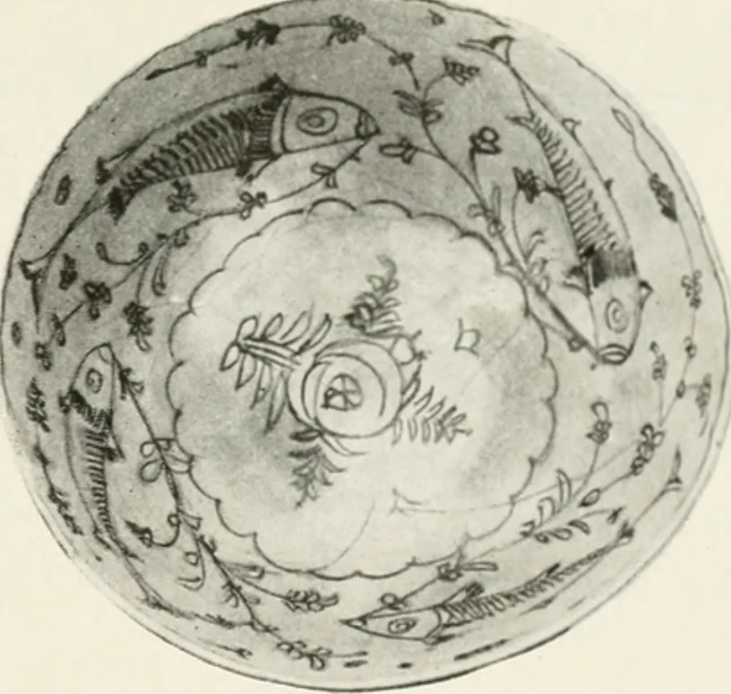 An illustration from A collection of ancient Chinese and Persian porcelain and pottery, Persian miniature paintings, books and manuscripts, consigned on account of the European war; also snuff bottles, jades and antique cloisonné enamels from another collector. To be sold ... May 4th, 5th, 6th, 7th and 8th, 1915 .., 1915, leaf 110