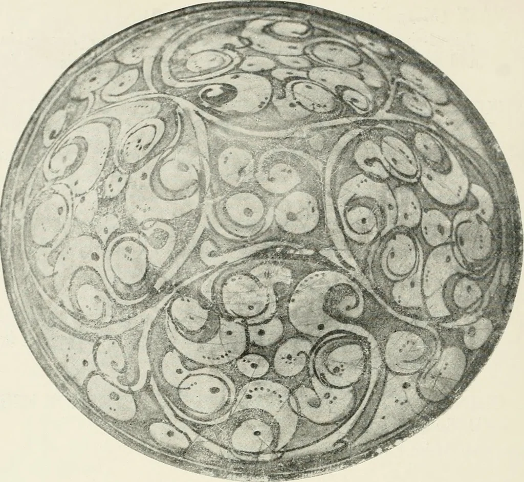 An illustration from A collection of ancient Chinese and Persian porcelain and pottery, Persian miniature paintings, books and manuscripts, consigned on account of the European war; also snuff bottles, jades and antique cloisonné enamels from another collector. To be sold ... May 4th, 5th, 6th, 7th and 8th, 1915 .., 1915, leaf 35