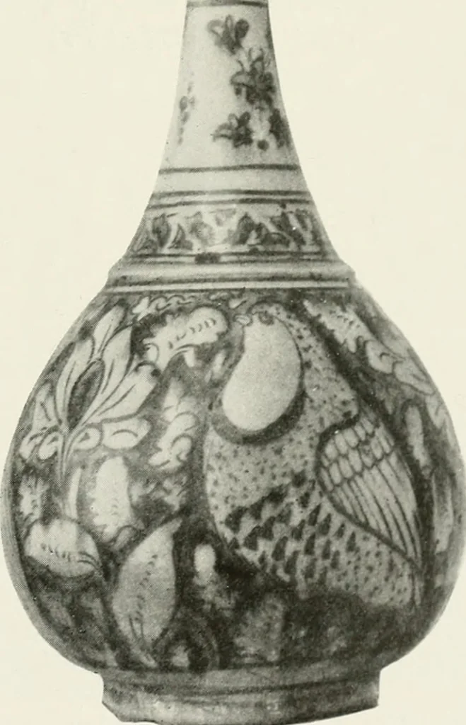 An illustration from A collection of ancient Chinese and Persian porcelain and pottery, Persian miniature paintings, books and manuscripts, consigned on account of the European war; also snuff bottles, jades and antique cloisonné enamels from another collector. To be sold ... May 4th, 5th, 6th, 7th and 8th, 1915 .., 1915, leaf 38