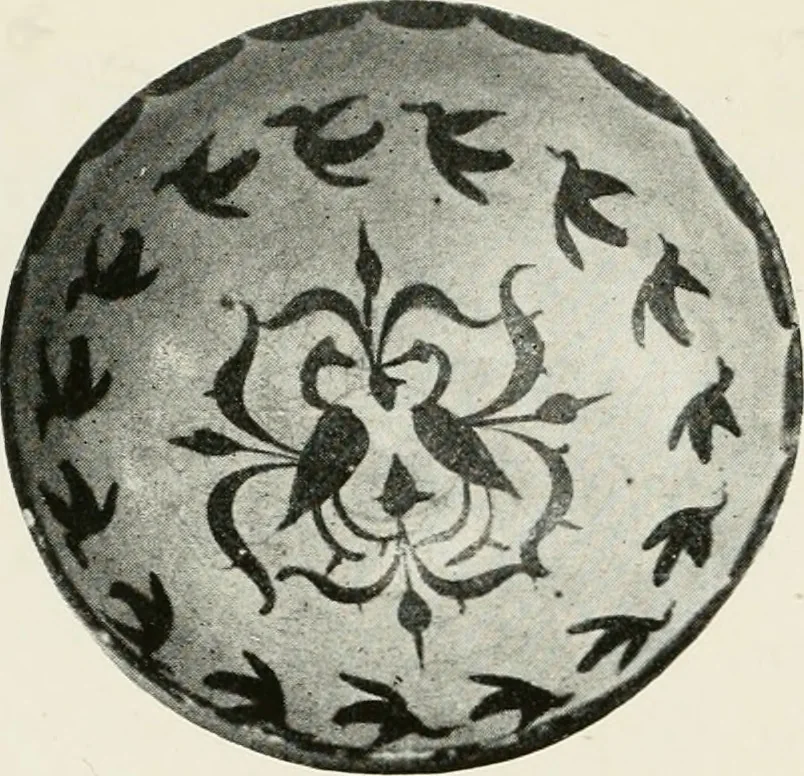 An illustration from A collection of ancient Chinese and Persian porcelain and pottery, Persian miniature paintings, books and manuscripts, consigned on account of the European war; also snuff bottles, jades and antique cloisonné enamels from another collector. To be sold ... May 4th, 5th, 6th, 7th and 8th, 1915 .., 1915, leaf 61