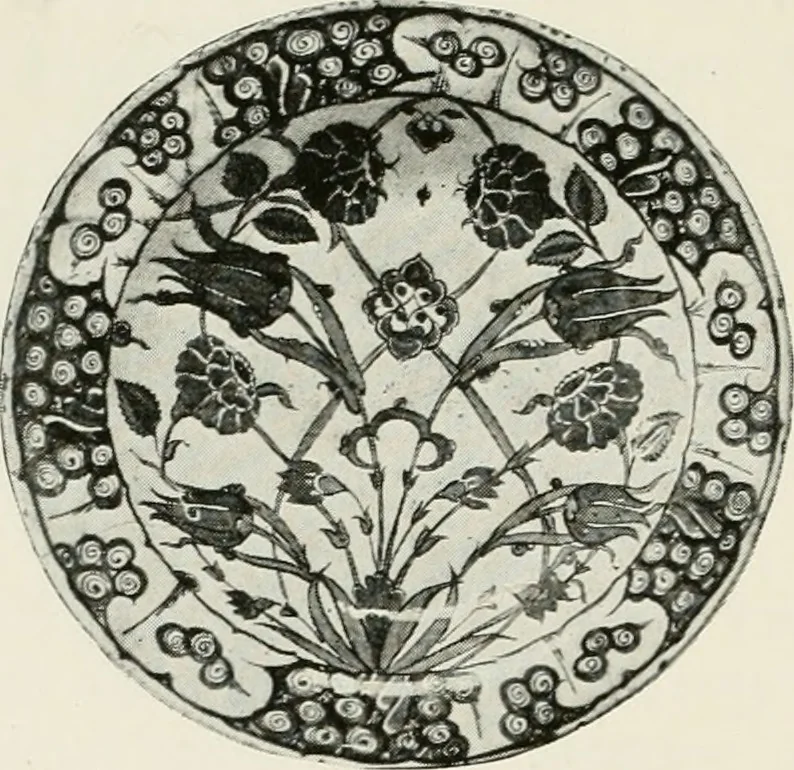 An illustration from A collection of ancient Chinese and Persian porcelain and pottery, Persian miniature paintings, books and manuscripts, consigned on account of the European war; also snuff bottles, jades and antique cloisonné enamels from another collector. To be sold ... May 4th, 5th, 6th, 7th and 8th, 1915 .., 1915, leaf 85