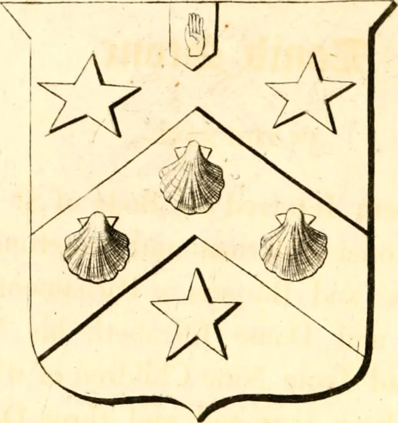 An illustration from A collection of armorial bearings, inscriptions, etc., in the Church of St. Nicholas, Newcastle on Tyne, and chapelries of Gosforth & Cramlington, Northumberland. To which is prefixed a historical account of the Church of St. Nicholas, 1820, leaf 125