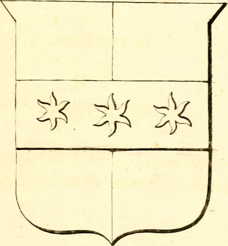 An illustration from A collection of armorial bearings, inscriptions, etc., in the Church of St. Nicholas, Newcastle on Tyne, and chapelries of Gosforth & Cramlington, Northumberland. To which is prefixed a historical account of the Church of St. Nicholas, 1820, leaf 162