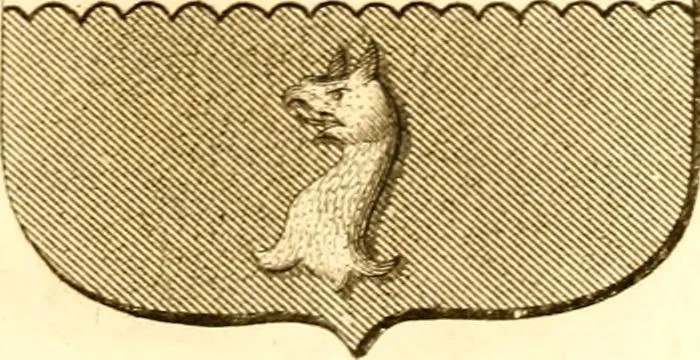 An illustration from A collection of armorial bearings, inscriptions, etc., in the Church of St. Nicholas, Newcastle on Tyne, and chapelries of Gosforth & Cramlington, Northumberland. To which is prefixed a historical account of the Church of St. Nicholas, 1820, leaf 266