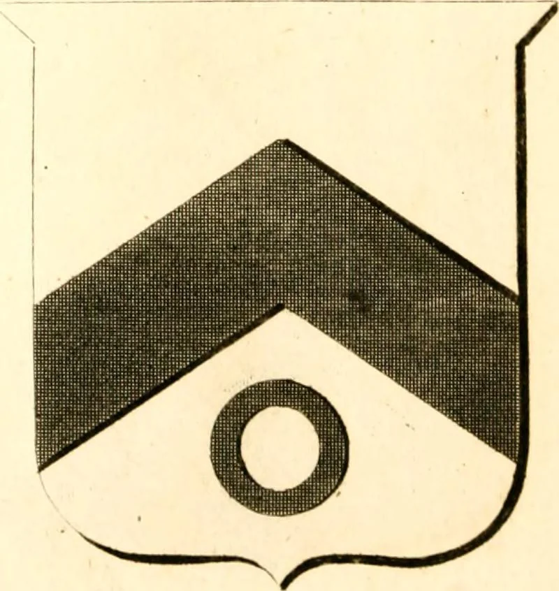 An illustration from A collection of armorial bearings, inscriptions, etc., in the Church of St. Nicholas, Newcastle on Tyne, and chapelries of Gosforth & Cramlington, Northumberland. To which is prefixed a historical account of the Church of St. Nicholas, 1820, leaf 279