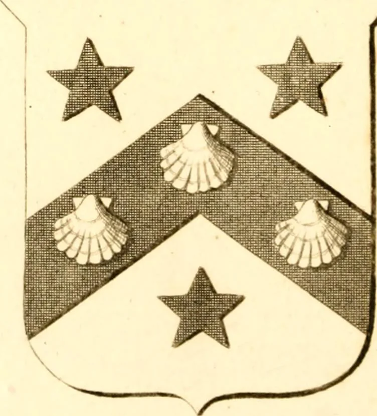 An illustration from A collection of armorial bearings, inscriptions, etc., in the Church of St. Nicholas, Newcastle on Tyne, and chapelries of Gosforth & Cramlington, Northumberland. To which is prefixed a historical account of the Church of St. Nicholas, 1820, leaf 301