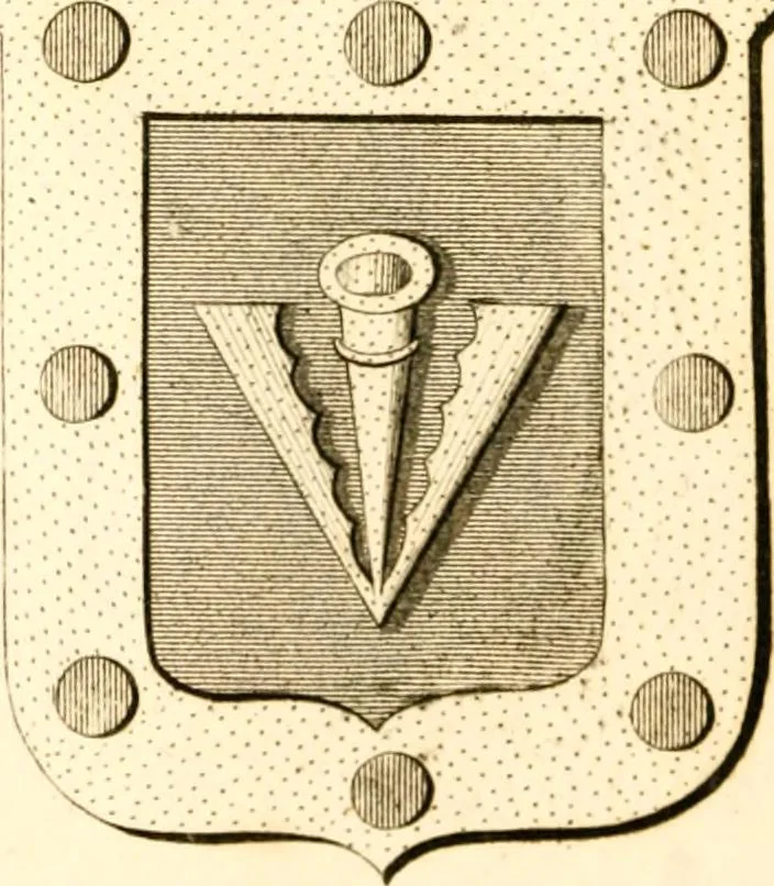 An illustration from A collection of armorial bearings, inscriptions, etc., in the Church of St. Nicholas, Newcastle on Tyne, and chapelries of Gosforth & Cramlington, Northumberland. To which is prefixed a historical account of the Church of St. Nicholas, 1820, leaf 303