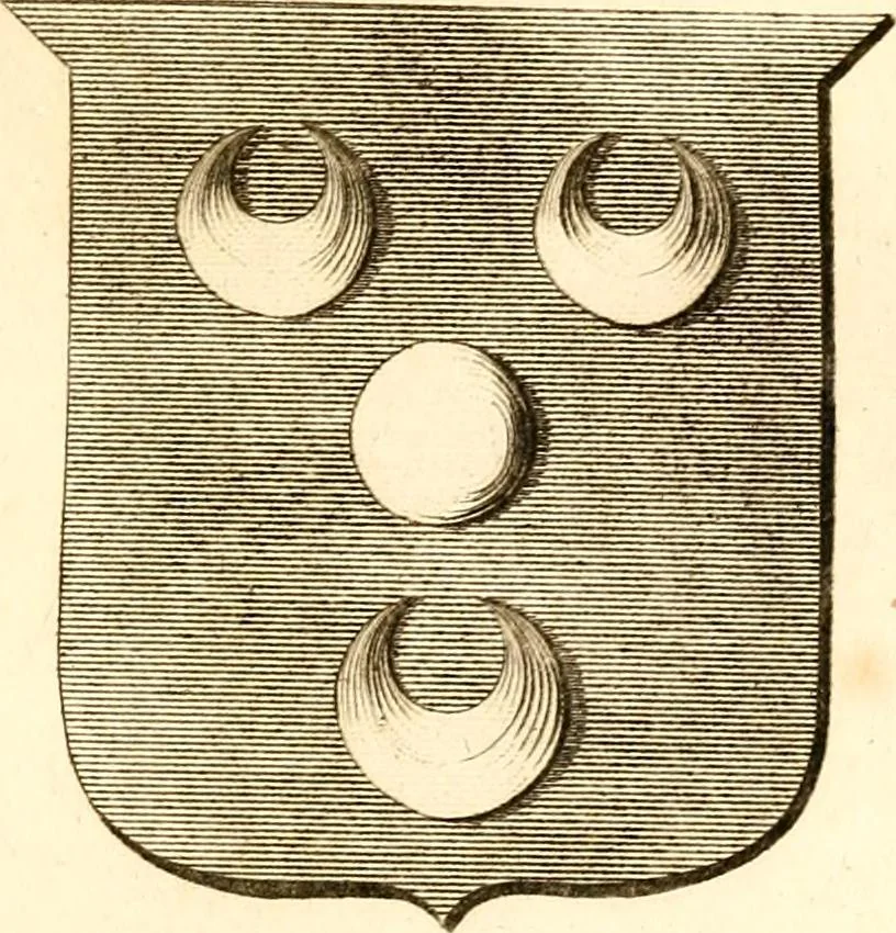 An illustration from A collection of armorial bearings, inscriptions, etc., in the Church of St. Nicholas, Newcastle on Tyne, and chapelries of Gosforth & Cramlington, Northumberland. To which is prefixed a historical account of the Church of St. Nicholas, 1820, leaf 324