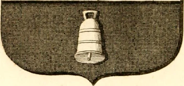 An illustration from A collection of armorial bearings, inscriptions, etc., in the Church of St. Nicholas, Newcastle on Tyne, and chapelries of Gosforth & Cramlington, Northumberland. To which is prefixed a historical account of the Church of St. Nicholas, 1820, leaf 345