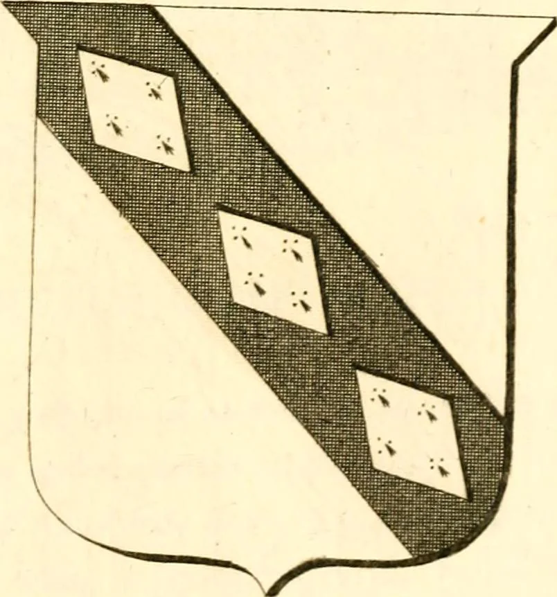 An illustration from A collection of armorial bearings, inscriptions, etc., in the Church of St. Nicholas, Newcastle on Tyne, and chapelries of Gosforth & Cramlington, Northumberland. To which is prefixed a historical account of the Church of St. Nicholas, 1820, leaf 360