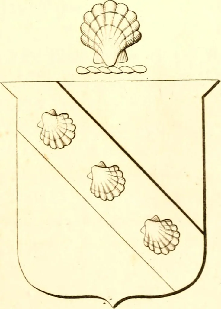 An illustration from A collection of armorial bearings, inscriptions, etc., in the Church of St. Nicholas, Newcastle on Tyne, and chapelries of Gosforth & Cramlington, Northumberland. To which is prefixed a historical account of the Church of St. Nicholas, 1820, leaf 376