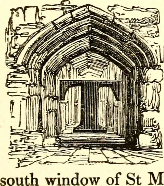 An illustration from A collection of armorial bearings, inscriptions, etc., in the Church of St. Nicholas, Newcastle on Tyne, and chapelries of Gosforth & Cramlington, Northumberland. To which is prefixed a historical account of the Church of St. Nicholas, 1820, leaf 38