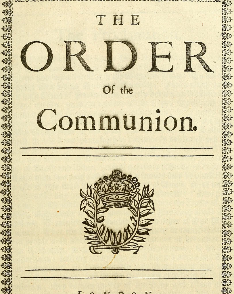 An illustration from A collection of articles, injunctions, canons, orders, ordinances, and constitutions ecclesiastical; with other publick records of the Church of England, chiefly in the times of K. Edward VI., Q. Elizabeth, K. James, & K. Charles I, 1684, leaf 36