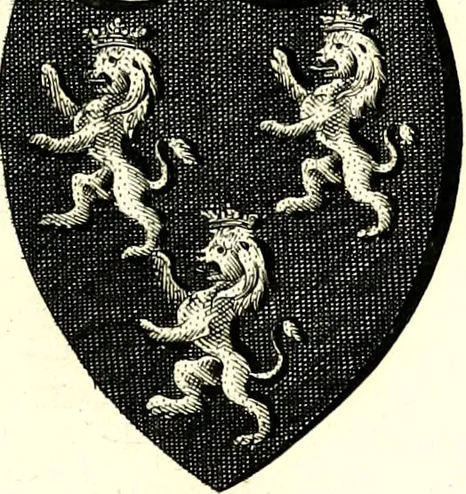 An illustration from A Collection of coats of arms borne by the nobility and gentry of the county of Glocester, 1792, leaf 122