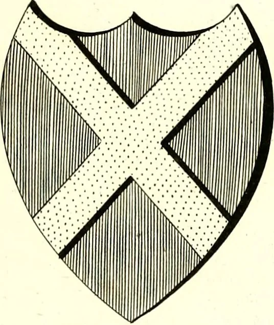 An illustration from A Collection of coats of arms borne by the nobility and gentry of the county of Glocester, 1792, leaf 124