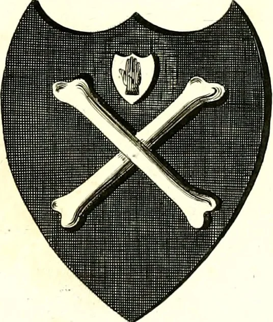 An illustration from A Collection of coats of arms borne by the nobility and gentry of the county of Glocester, 1792, leaf 130