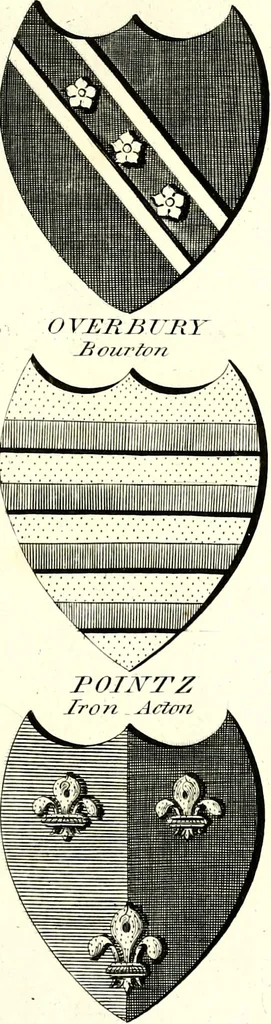 An illustration from A Collection of coats of arms borne by the nobility and gentry of the county of Glocester, 1792, leaf 134