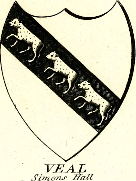 An illustration from A Collection of coats of arms borne by the nobility and gentry of the county of Glocester, 1792, leaf 156