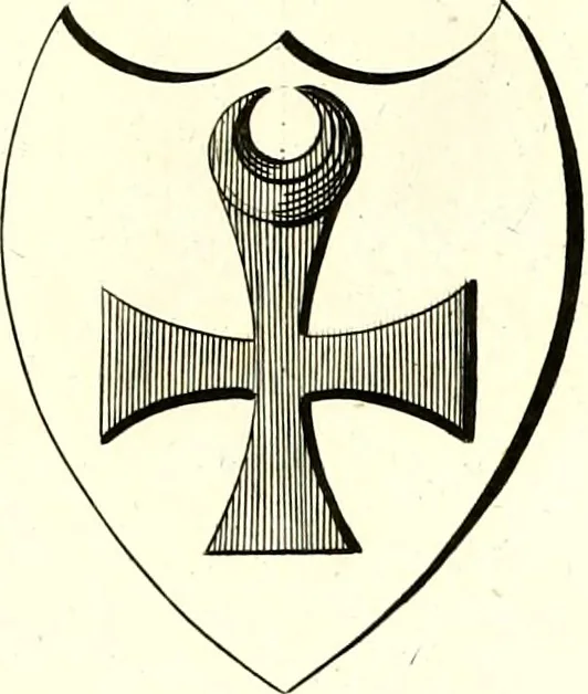 An illustration from A Collection of coats of arms borne by the nobility and gentry of the county of Glocester, 1792, leaf 160