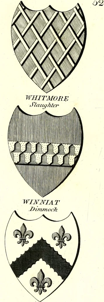 An illustration from A Collection of coats of arms borne by the nobility and gentry of the county of Glocester, 1792, leaf 162