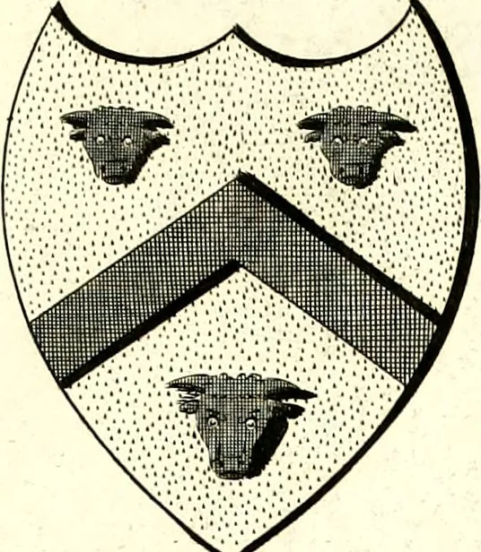 An illustration from A Collection of coats of arms borne by the nobility and gentry of the county of Glocester, 1792, leaf 66