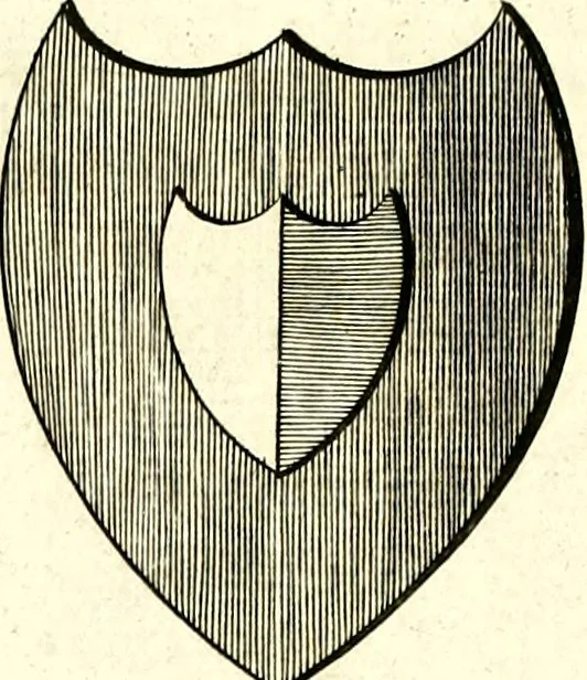 An illustration from A Collection of coats of arms borne by the nobility and gentry of the county of Glocester, 1792, leaf 66