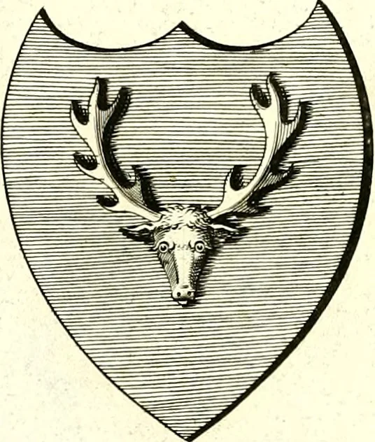 An illustration from A Collection of coats of arms borne by the nobility and gentry of the county of Glocester, 1792, leaf 68