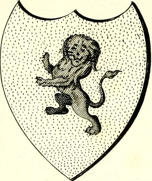 An illustration from A Collection of coats of arms borne by the nobility and gentry of the county of Glocester, 1792, leaf 86