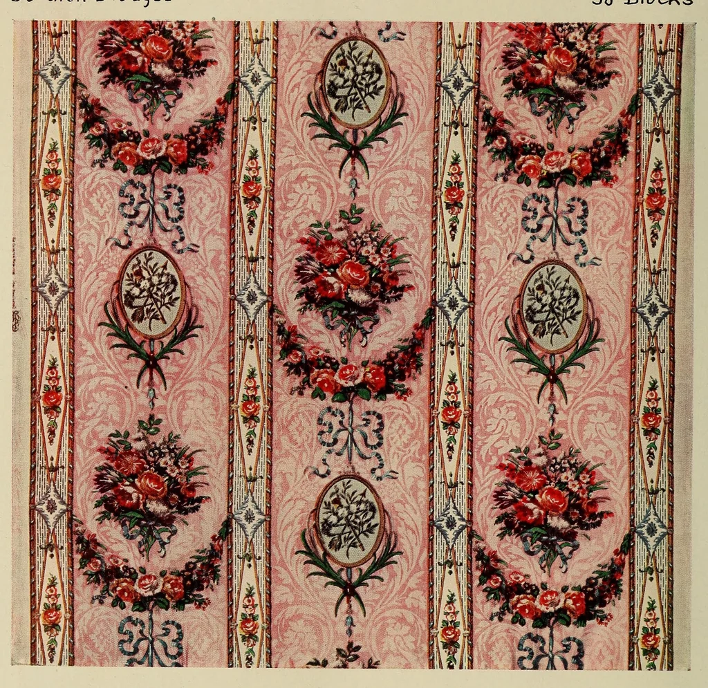 An illustration from A Collection of distinctive hand-block printed linens & cretonnes, 1900, leaf 38