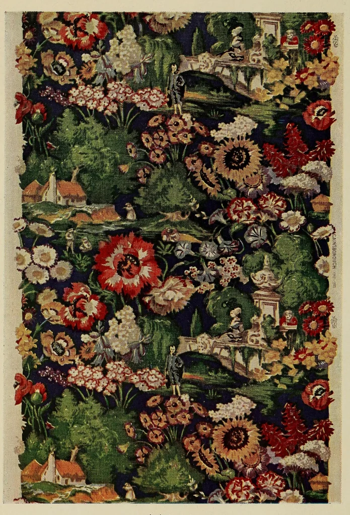 An illustration from A Collection of distinctive hand-block printed linens & cretonnes, 1900, leaf 40