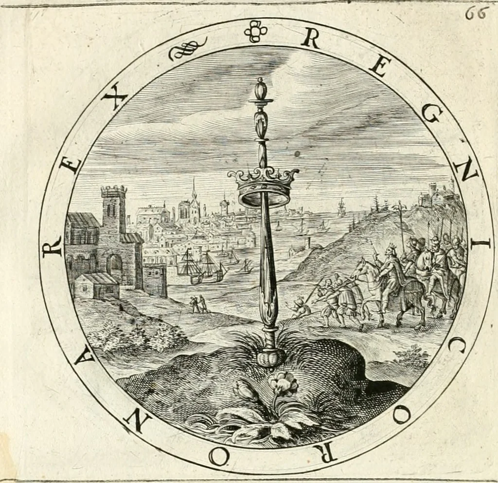 An illustration from A collection of emblemes, ancient and moderne : quickened vvith metricall illustrations, both morall and divine : and disposed into lotteries, that instruction and good counsell may bee furthered by an honest and pleasant recreation, 1635, leaf 109