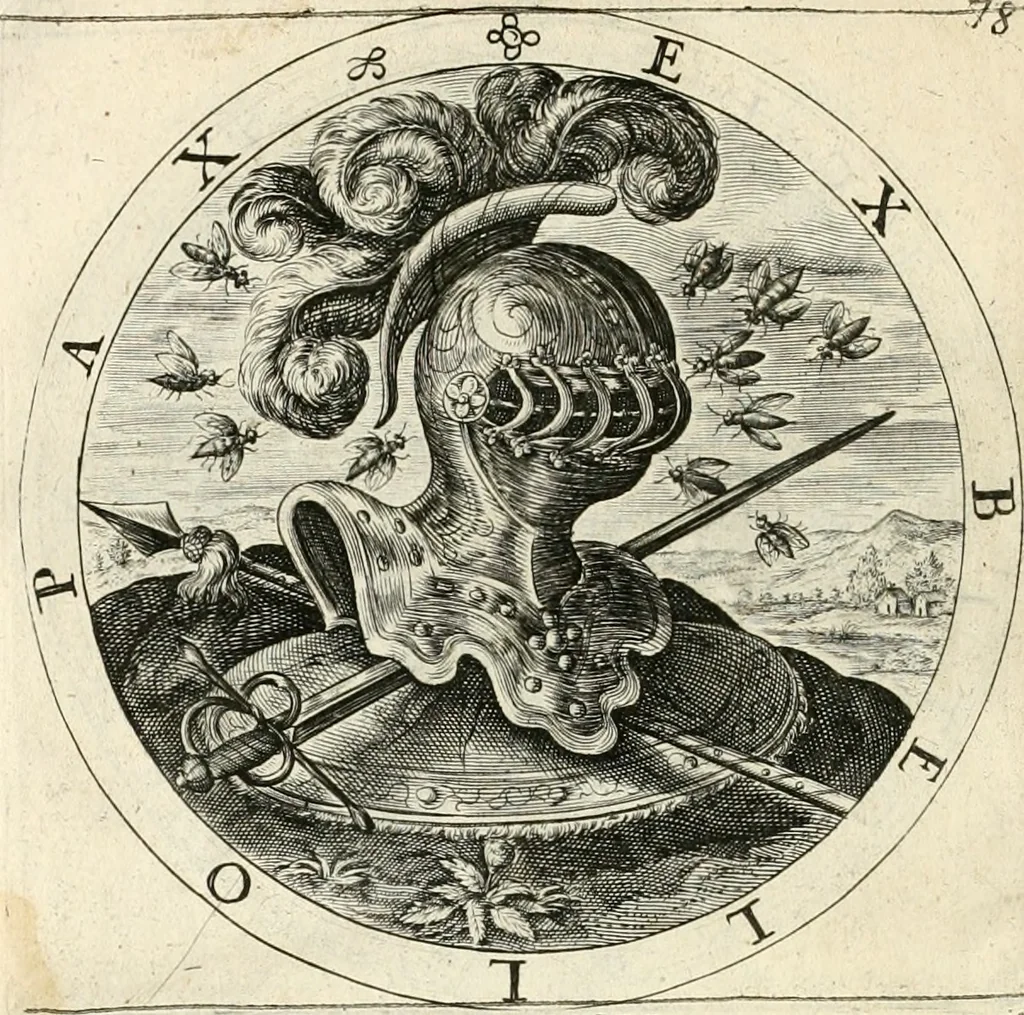 An illustration from A collection of emblemes, ancient and moderne : quickened vvith metricall illustrations, both morall and divine : and disposed into lotteries, that instruction and good counsell may bee furthered by an honest and pleasant recreation, 1635, leaf 121