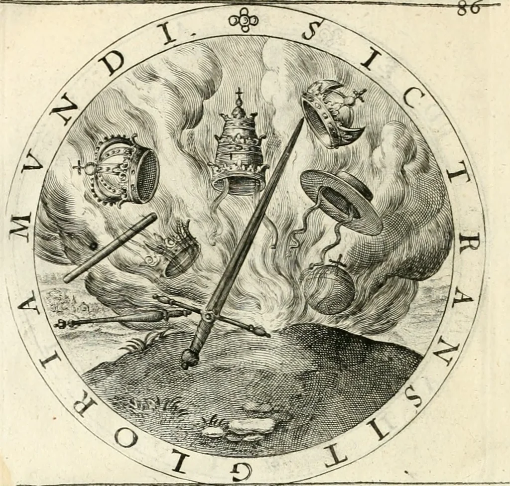 An illustration from A collection of emblemes, ancient and moderne : quickened vvith metricall illustrations, both morall and divine : and disposed into lotteries, that instruction and good counsell may bee furthered by an honest and pleasant recreation, 1635, leaf 129