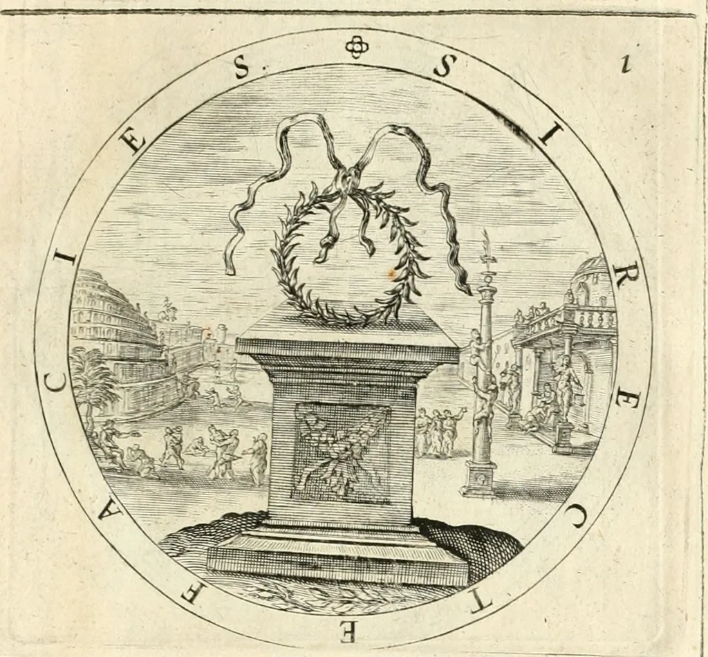 An illustration from A collection of emblemes, ancient and moderne : quickened vvith metricall illustrations, both morall and divine : and disposed into lotteries, that instruction and good counsell may bee furthered by an honest and pleasant recreation, 1635, leaf 162