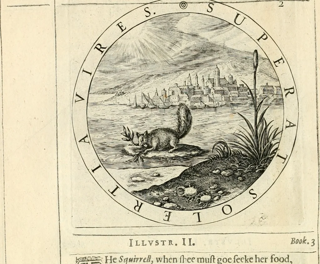 An illustration from A collection of emblemes, ancient and moderne : quickened vvith metricall illustrations, both morall and divine : and disposed into lotteries, that instruction and good counsell may bee furthered by an honest and pleasant recreation, 1635, leaf 163