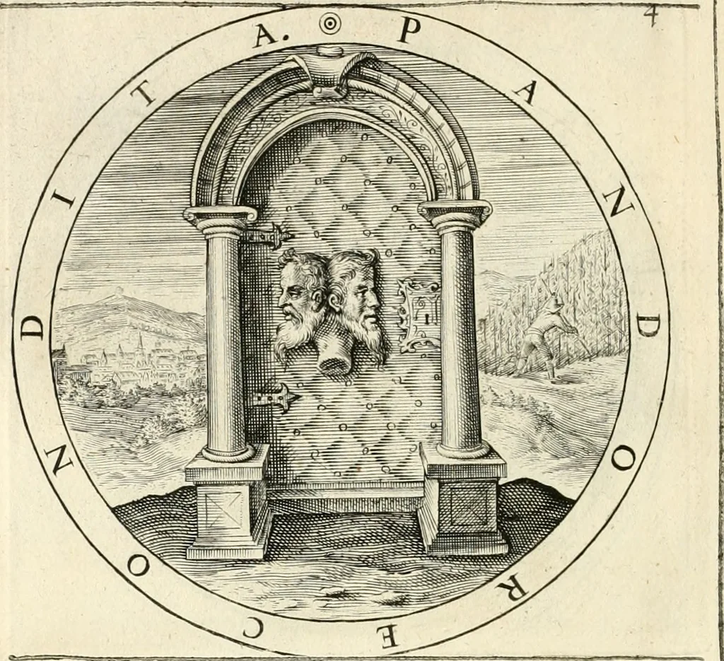 An illustration from A collection of emblemes, ancient and moderne : quickened vvith metricall illustrations, both morall and divine : and disposed into lotteries, that instruction and good counsell may bee furthered by an honest and pleasant recreation, 1635, leaf 165
