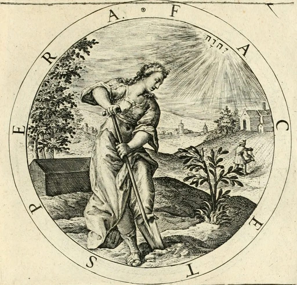An illustration from A collection of emblemes, ancient and moderne : quickened vvith metricall illustrations, both morall and divine : and disposed into lotteries, that instruction and good counsell may bee furthered by an honest and pleasant recreation, 1635, leaf 168
