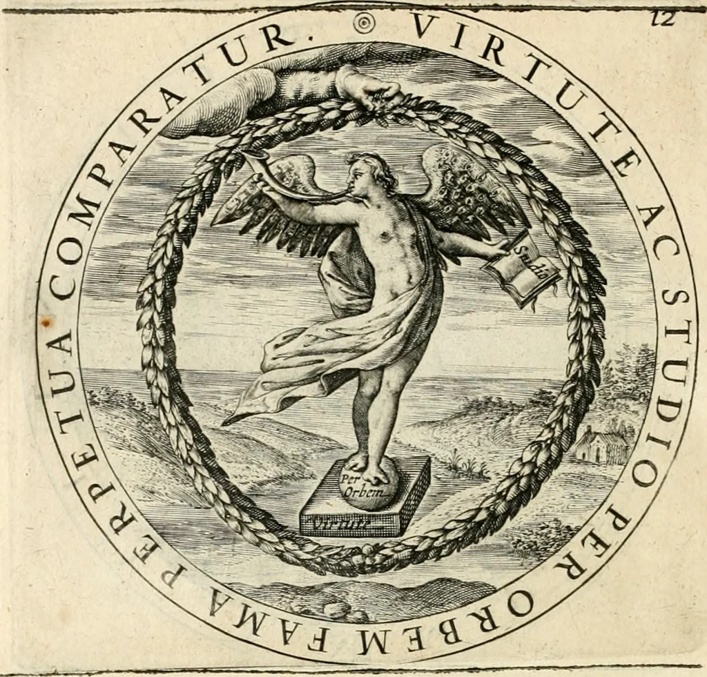 An illustration from A collection of emblemes, ancient and moderne : quickened vvith metricall illustrations, both morall and divine : and disposed into lotteries, that instruction and good counsell may bee furthered by an honest and pleasant recreation, 1635, leaf 173