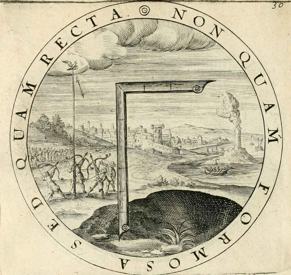 An illustration from A collection of emblemes, ancient and moderne : quickened vvith metricall illustrations, both morall and divine : and disposed into lotteries, that instruction and good counsell may bee furthered by an honest and pleasant recreation, 1635, leaf 191