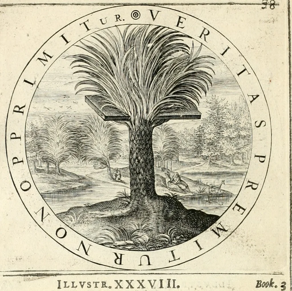 An illustration from A collection of emblemes, ancient and moderne : quickened vvith metricall illustrations, both morall and divine : and disposed into lotteries, that instruction and good counsell may bee furthered by an honest and pleasant recreation, 1635, leaf 199