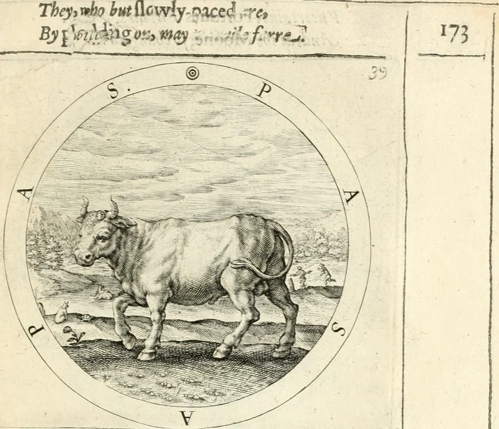 An illustration from A collection of emblemes, ancient and moderne : quickened vvith metricall illustrations, both morall and divine : and disposed into lotteries, that instruction and good counsell may bee furthered by an honest and pleasant recreation, 1635, leaf 200
