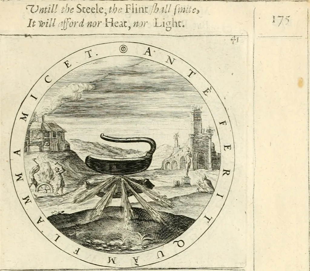 An illustration from A collection of emblemes, ancient and moderne : quickened vvith metricall illustrations, both morall and divine : and disposed into lotteries, that instruction and good counsell may bee furthered by an honest and pleasant recreation, 1635, leaf 202