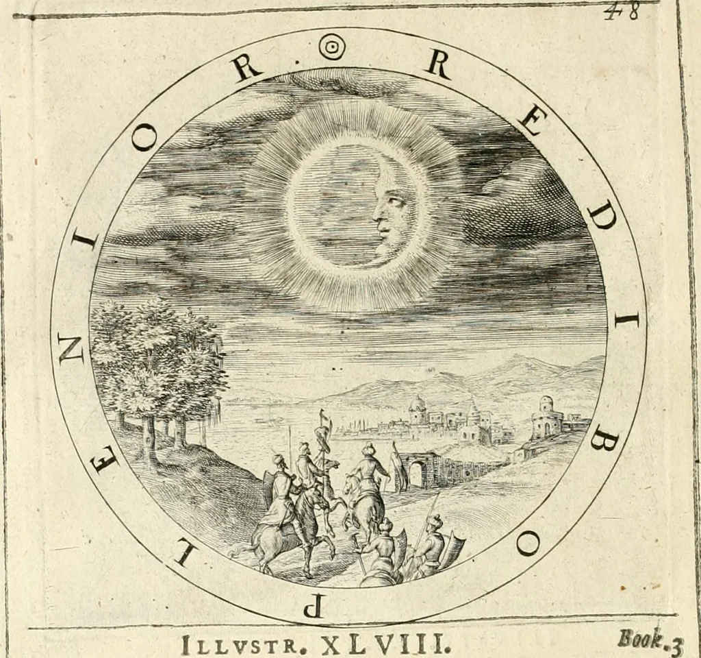 An illustration from A collection of emblemes, ancient and moderne : quickened vvith metricall illustrations, both morall and divine : and disposed into lotteries, that instruction and good counsell may bee furthered by an honest and pleasant recreation, 1635, leaf 209