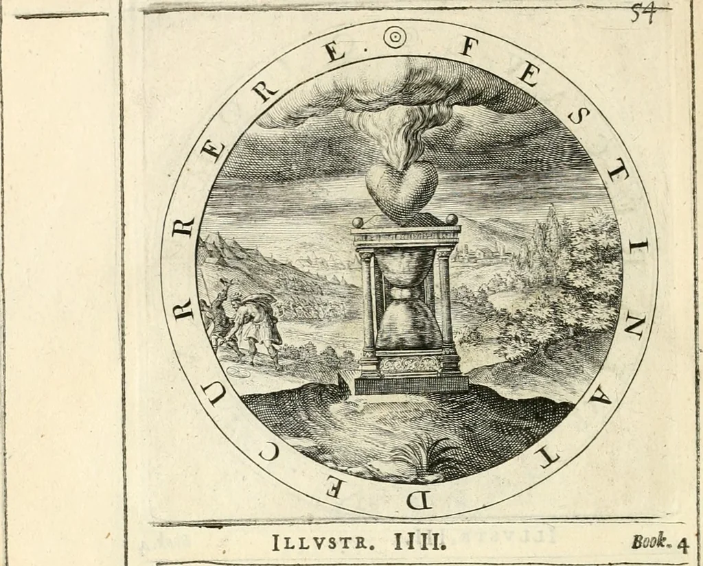 An illustration from A collection of emblemes, ancient and moderne : quickened vvith metricall illustrations, both morall and divine : and disposed into lotteries, that instruction and good counsell may bee furthered by an honest and pleasant recreation, 1635, leaf 233