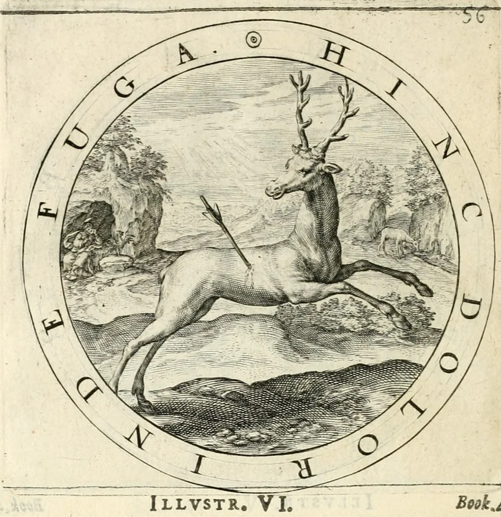 An illustration from A collection of emblemes, ancient and moderne : quickened vvith metricall illustrations, both morall and divine : and disposed into lotteries, that instruction and good counsell may bee furthered by an honest and pleasant recreation, 1635, leaf 235