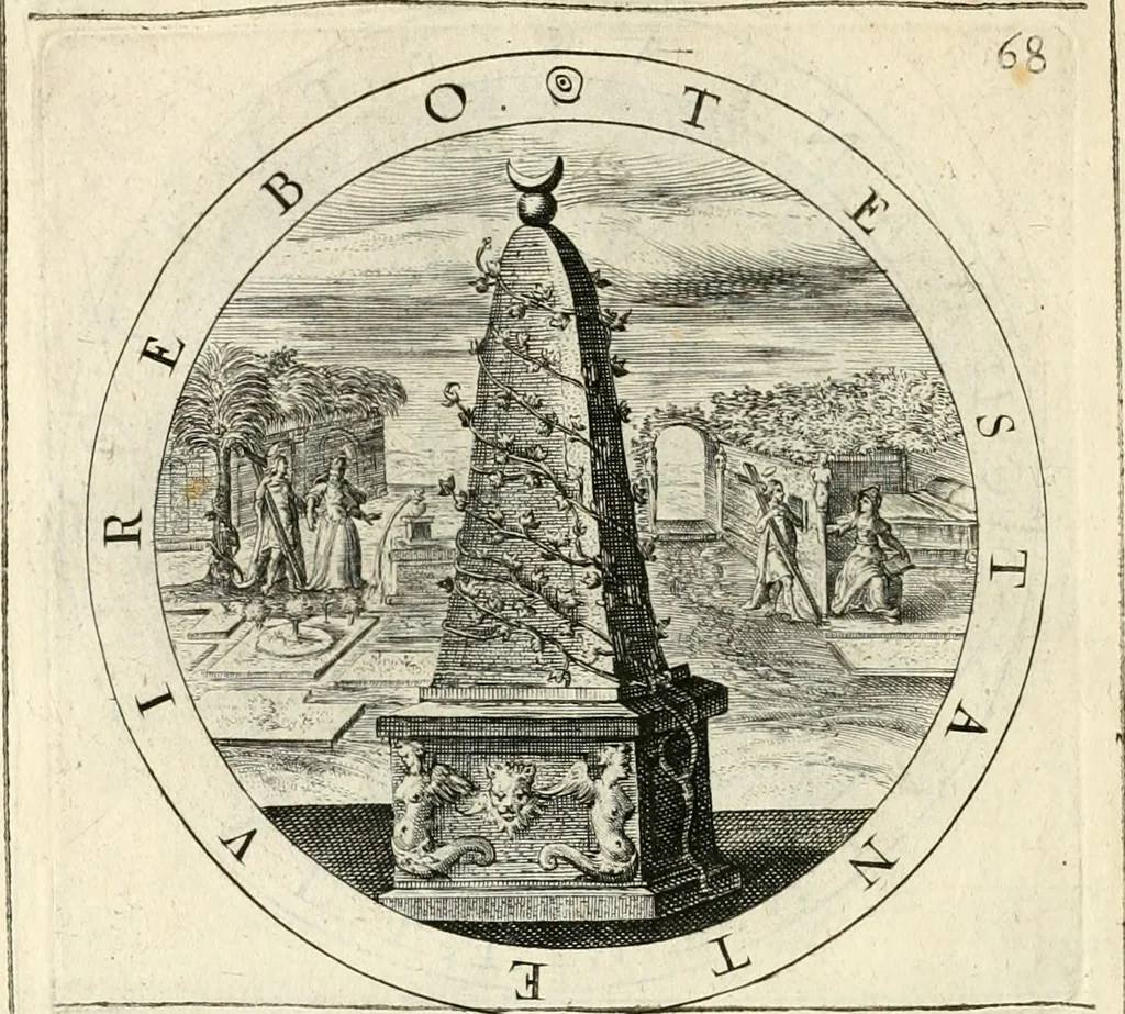 An illustration from A collection of emblemes, ancient and moderne : quickened vvith metricall illustrations, both morall and divine : and disposed into lotteries, that instruction and good counsell may bee furthered by an honest and pleasant recreation, 1635, leaf 247