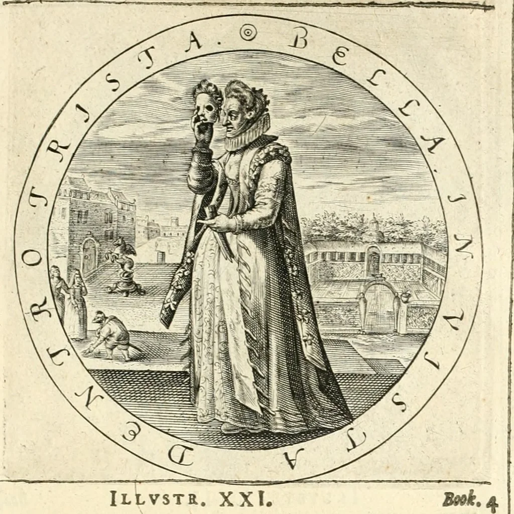 An illustration from A collection of emblemes, ancient and moderne : quickened vvith metricall illustrations, both morall and divine : and disposed into lotteries, that instruction and good counsell may bee furthered by an honest and pleasant recreation, 1635, leaf 250